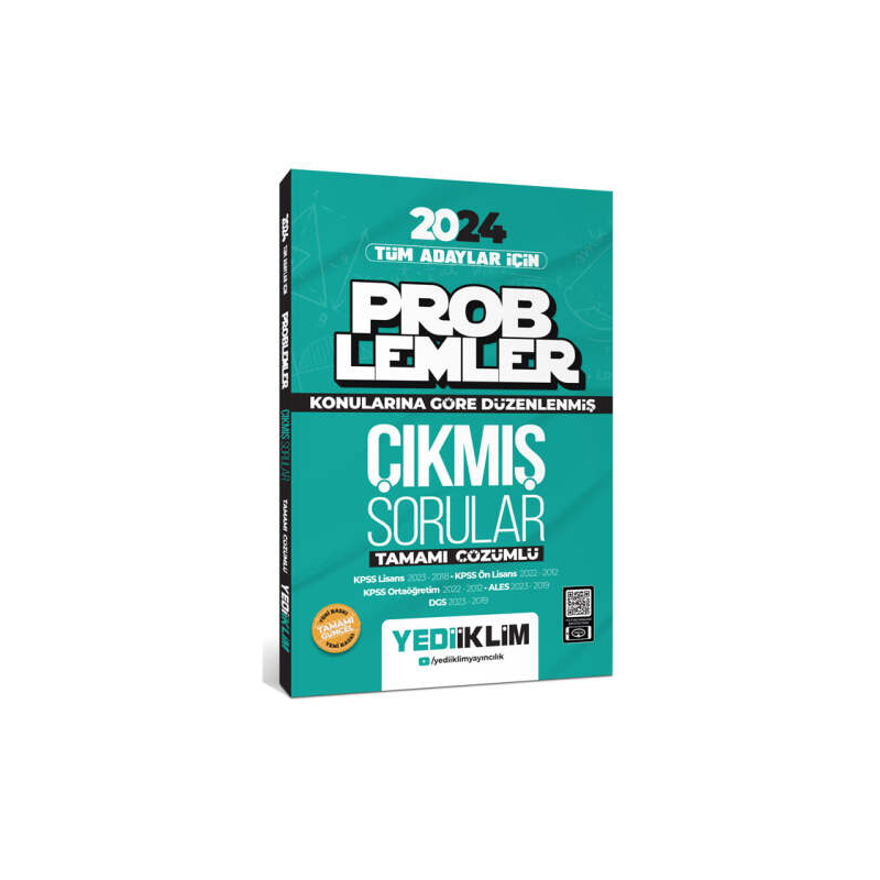 2024 Tüm Adayları İçin Problemler Konularına Göre Tamamı Çözümlü Çıkmış Sorular