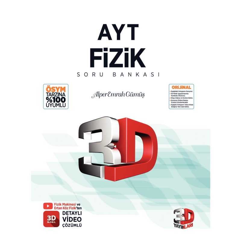3D AYT Fizik Soru Bankası