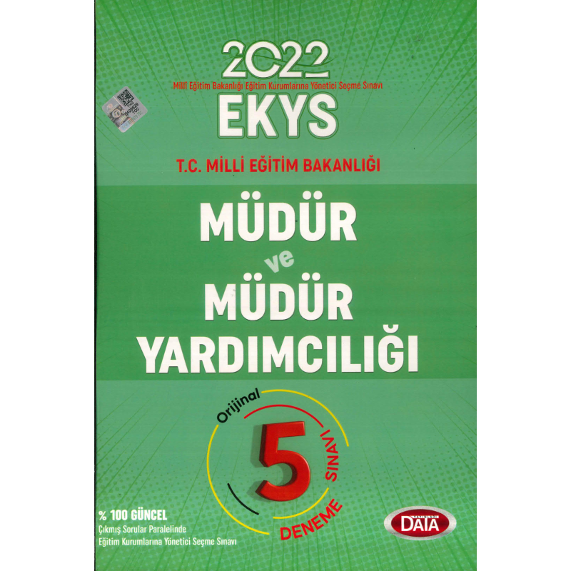 MÜDÜR VE MÜDÜR YARDIMCILIĞI ORJİNAL 5 DENEME SINAVI