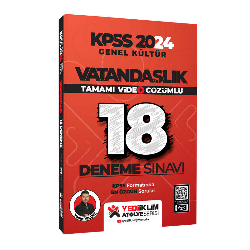 VATANDAŞLIK 18 DENEME TAMAMI VİDEO ÇÖZÜMLÜ ATÖLYE SERİSİ
