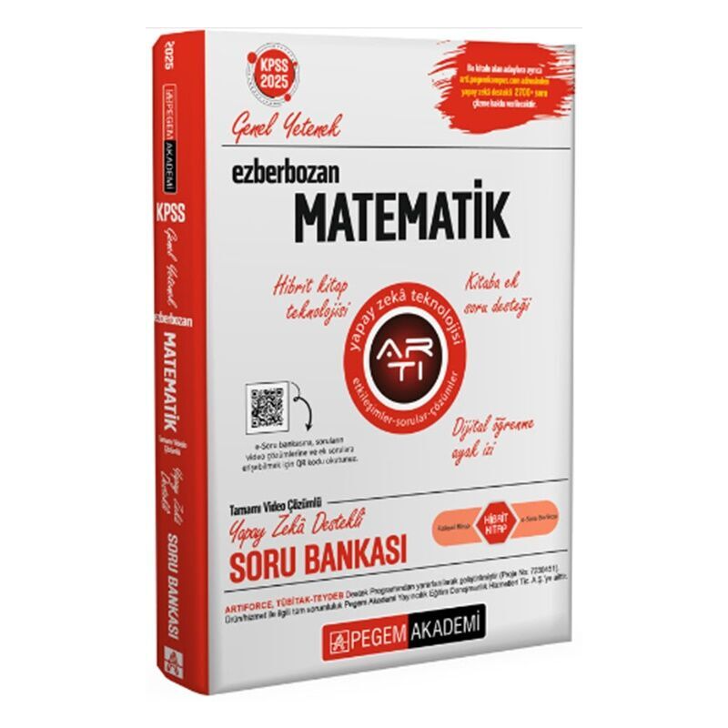 2025 Ezberbozan KPSS Genel Yetenek Genel Kültür Matematik Soru Bankası Pegem Yayınları