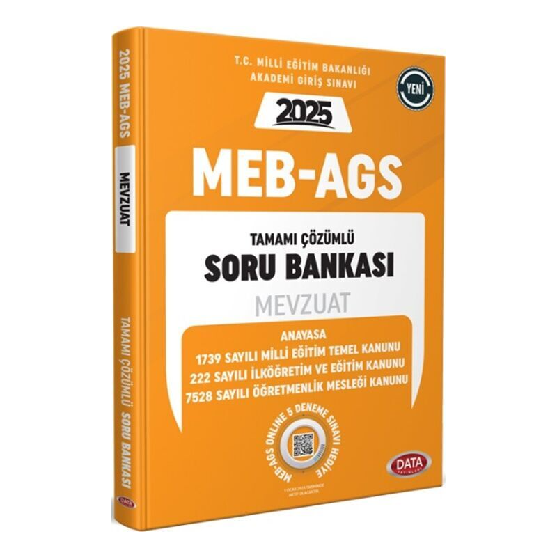 2025 MEB AGS Mevzuat Anayasa Soru Bankası Çözümlü Data Yayınları