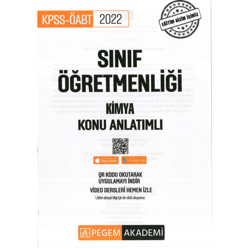 SINIF ÖĞRETMENLİĞİ KİMYA KONU ANLATIMLI