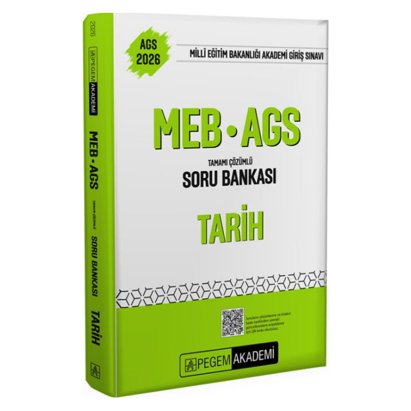 2026 MEB AGS Tarih Tamamı Çözümlü Soru Bankası Pegem Yayınları
