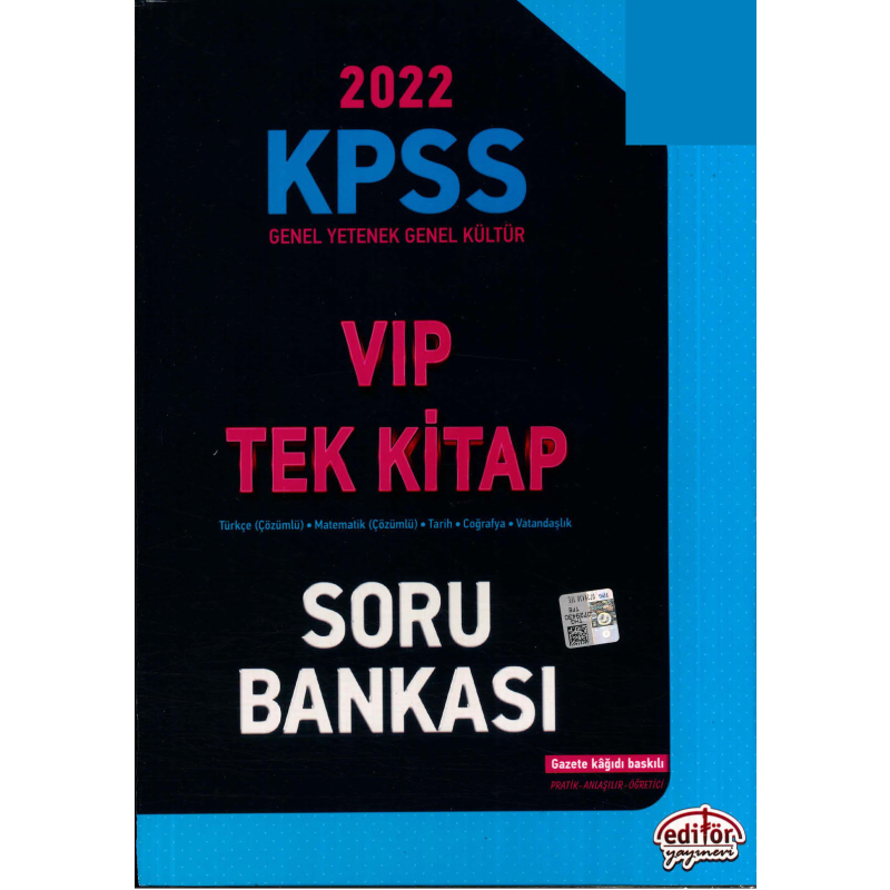 VİP GKGY TÜM DERSLER TEK KİTAP ÇÖZÜMLÜ SORU BANKASI