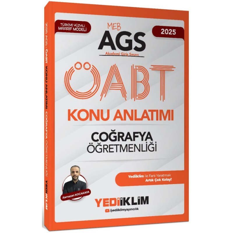 2025 MEB AGS ÖABT Coğrafya Öğretmenliği Konu Anlatımı Yediiklim Yayınları