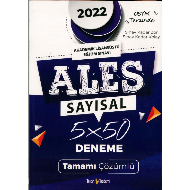 ALES SAYISAL 5x50 DENEME TAMAMI ÇÖZÜMLÜ