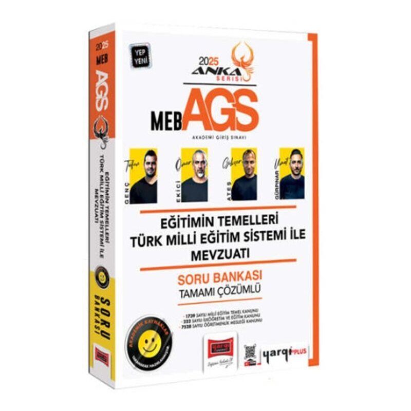 2025 MEB AGS Eğitimin Temelleri ve Türk Milli Eğitim Sistemi ile Mevzuatı Soru Bankası Çözümlü Anka Serisi Yargı Yayınları