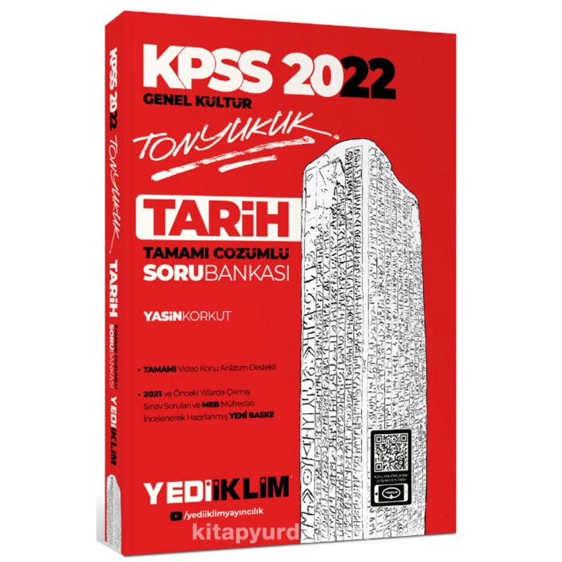 2022 KPSS Genel Kültür Tonyukuk Tarih Tamamı Çözümlü Soru Bankası
