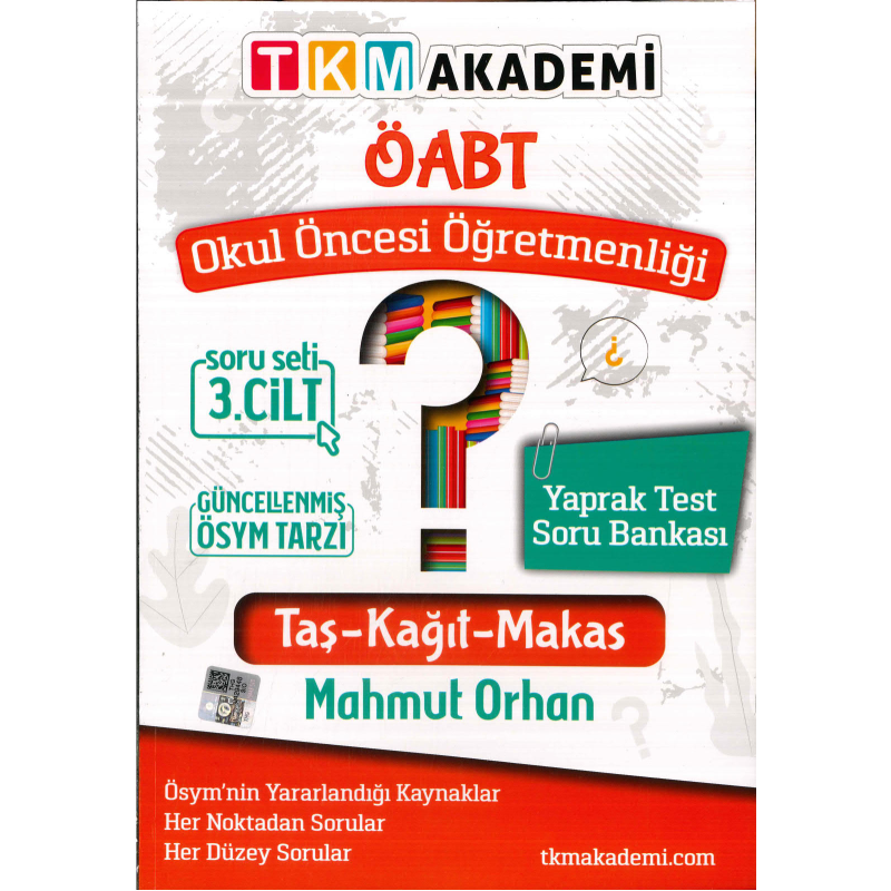 TAŞ-KAĞIT-MAKAS ÇÖZÜMLÜ SORU BANKASI 3. CİLT