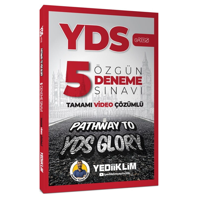 YDS Tamamı Video Çözümlü Özgün 5 Deneme Sınavı Yediiklim Yayınları