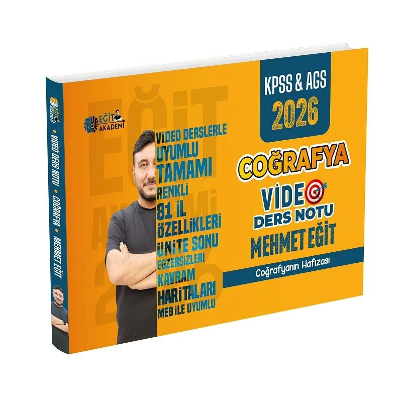 2026 MEB AGS KPSS Coğrafya Video Ders Notları Mehmet Eğit