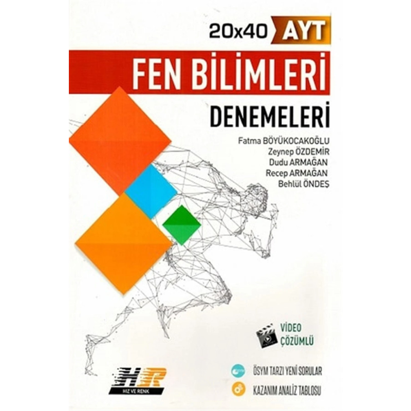 AYT Fen Bilimleri 20x40 Denemeleri Hız ve Renk Yayınları