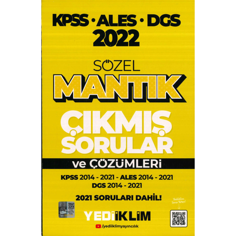 KPSS ALES DGS SÖZEL MANTIK 2014-2021 ÇÖZÜMLÜ ÇIKMIŞ SORULAR