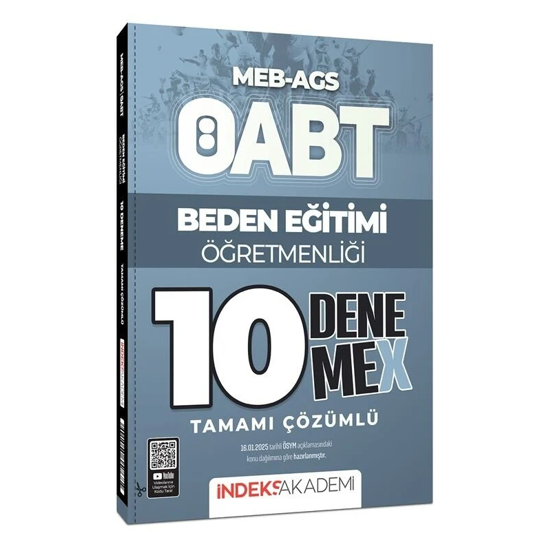 2025 ÖABT MEB-AGS Beden Eğitimi Öğretmenliği 10 DenemeX Çözümlü İndeks Akademi Yayıncılık