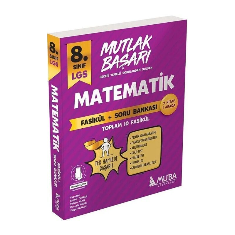 Mutlak Başarı LGS Matematik Fasiküller+Soru Bankası Muba Yayınları