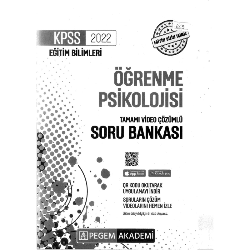 2022 KPSS Eğitim Bilimleri ÖĞRENME PSİKOLOJİSİ SORU BANKASI