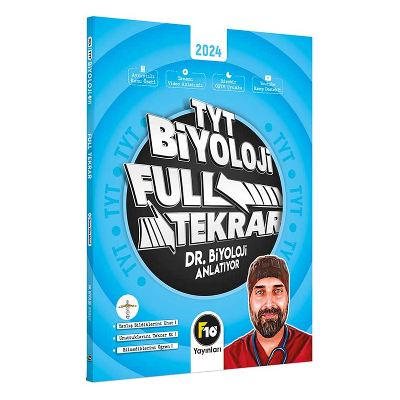 Barış Hoca Dr. Biyoloji TYT Biyoloji Full Tekrar Video Ders Kitabı F10 Yayınları