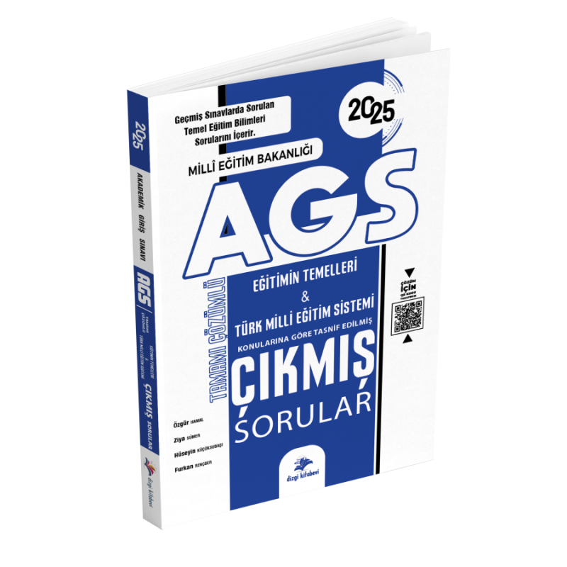 2025 MEB AGS Tamamı Video Çözümlü Eğitimin Temelleri Türk Milli Eğitim Sistemi Çıkmış Sorular Dizgi Kitap