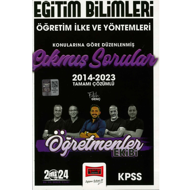 ÖĞRETİM İLKE VE YÖNTEMLERİ 2014-2023 TAMAMI ÇÖZÜMLÜ ÇIKMIŞ SORULAR (ÖĞRETMENLER EKİBİ)