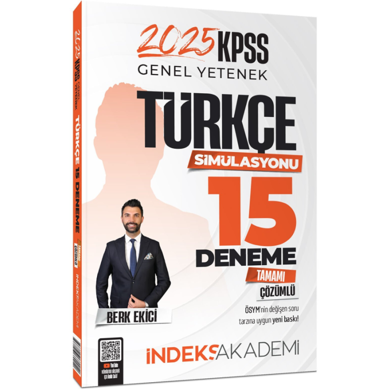 2025 KPSS Türkçe Simülasyonu 15 Deneme Çözümlü İndeks Akademi