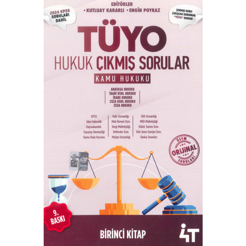 Tüyo Hukuk Çıkmış Sorular (Kamu Hukuku) 2024 KPSS Soruları Dahil