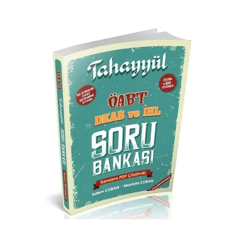 ÖABT Din Kültürü ve İmam Hatip Lisesi Öğretmenliği Soru Bankası Çözümlü Tahayyül Yayınları