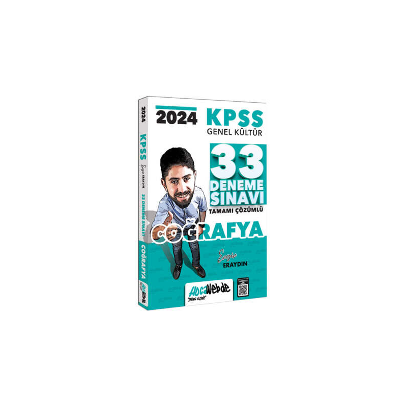2024 KPSS GK Coğrafya Tamamı Çözümlü 33 Deneme Sınavı HocaWebde Yayınları