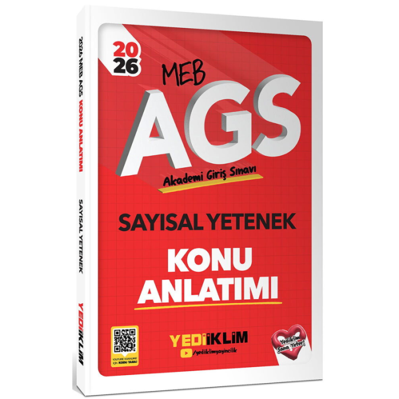 2026 MEB AGS Sayısal Yetenek Konu Anlatımı Yediiklim Yayınları