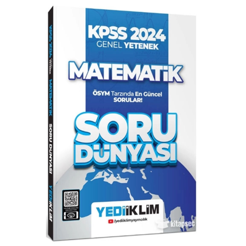 2024 KPSS Matematik Soru Dünyası Soru Bankası Yediiklim Yayınları