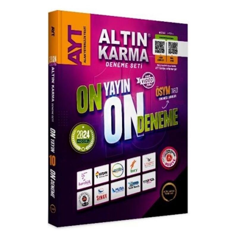 AYT 10 Farklı Yayın 10 Farklı Deneme Altın Karma