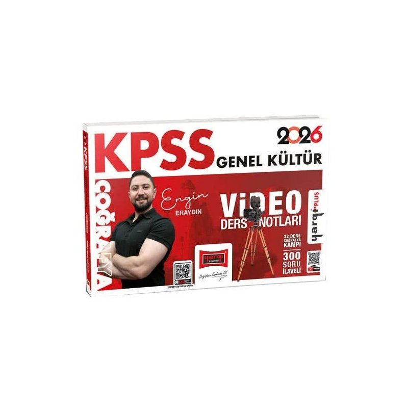 2026 KPSS Genel Kültür Coğrafya Video Ders Notları (Engin Eraydın) Yargı Yayınları