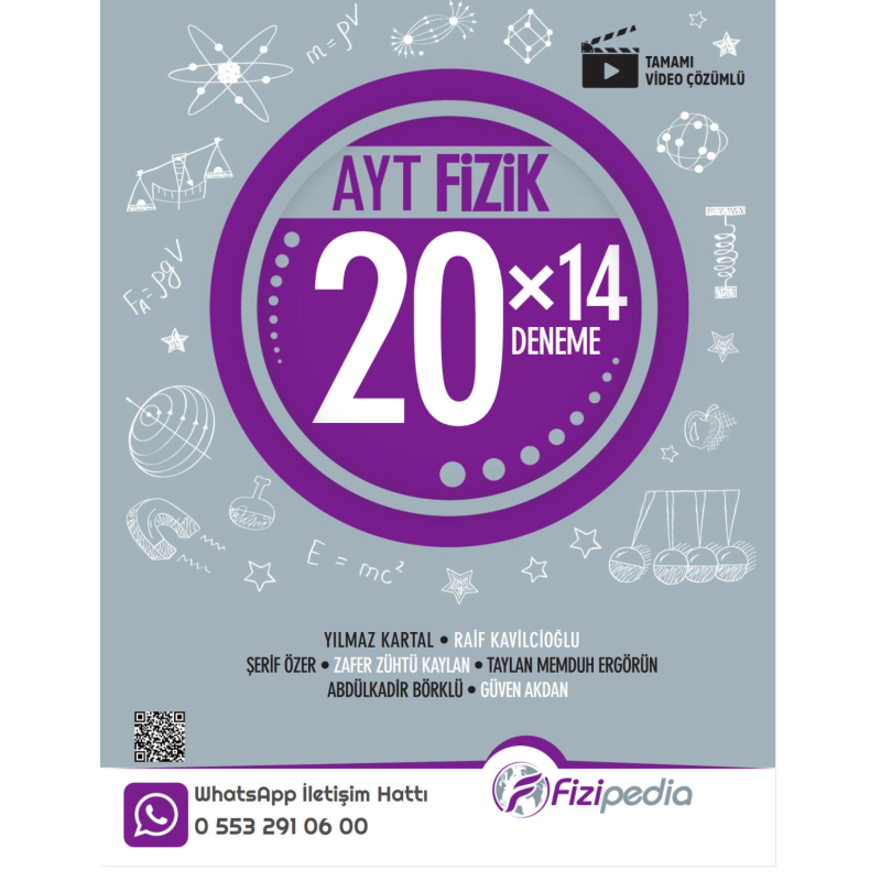 AYT Fizik 20 x 14 Deneme Fizipedia Yayınları