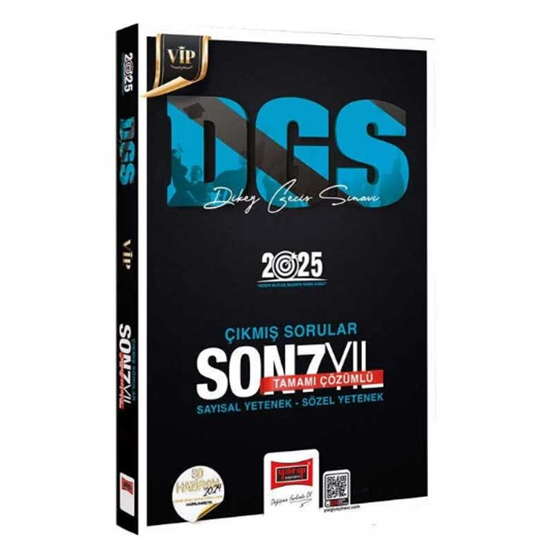 2025 DGS VİP Sayısal Sözel Yetenek Tamamı Çözümlü Son 7 Yıl Çıkmış Sorular Yargı Yayınları