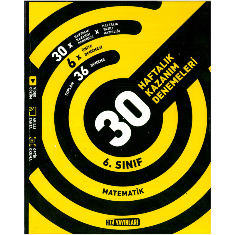 6.Sınıf Matematik Haftalık Deneme Hız Yayınları