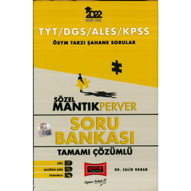 ÖSYM TARSI ŞAHEN SORULAR SÖZEL MANTIK PERVER SORU BANKASI