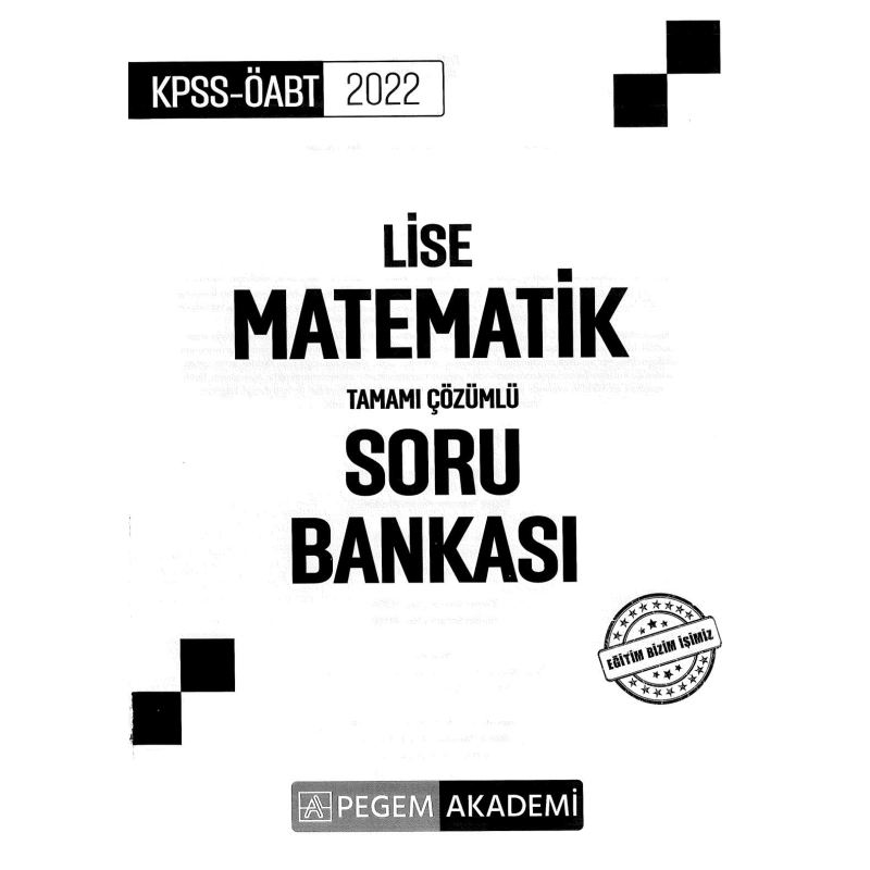LİSE MATEMATİK TAMAMI ÇÖZÜMLÜ SORU BANKASI
