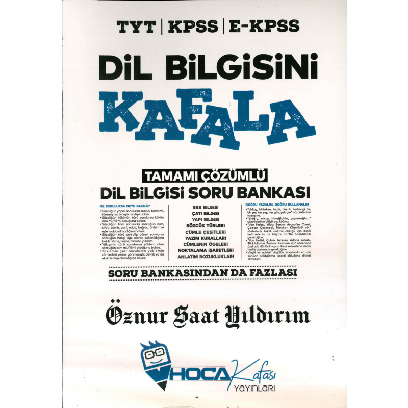 DİL BİLGİSİNİ KAFALA ÇÖZÜMLÜ SORU BANKASI