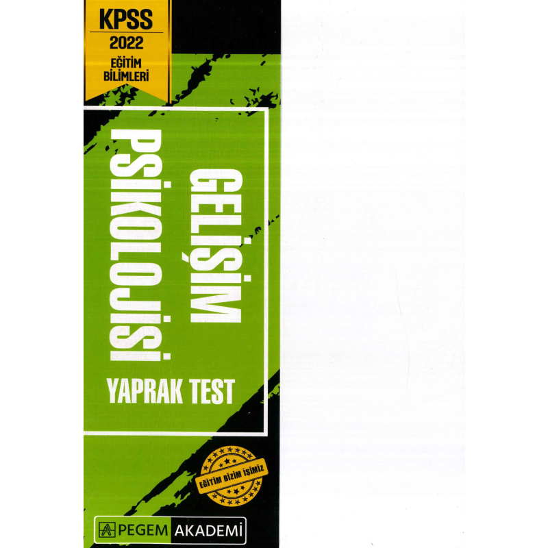 GELİŞİM PSİKOLOJİSİ YAPRAK TEST