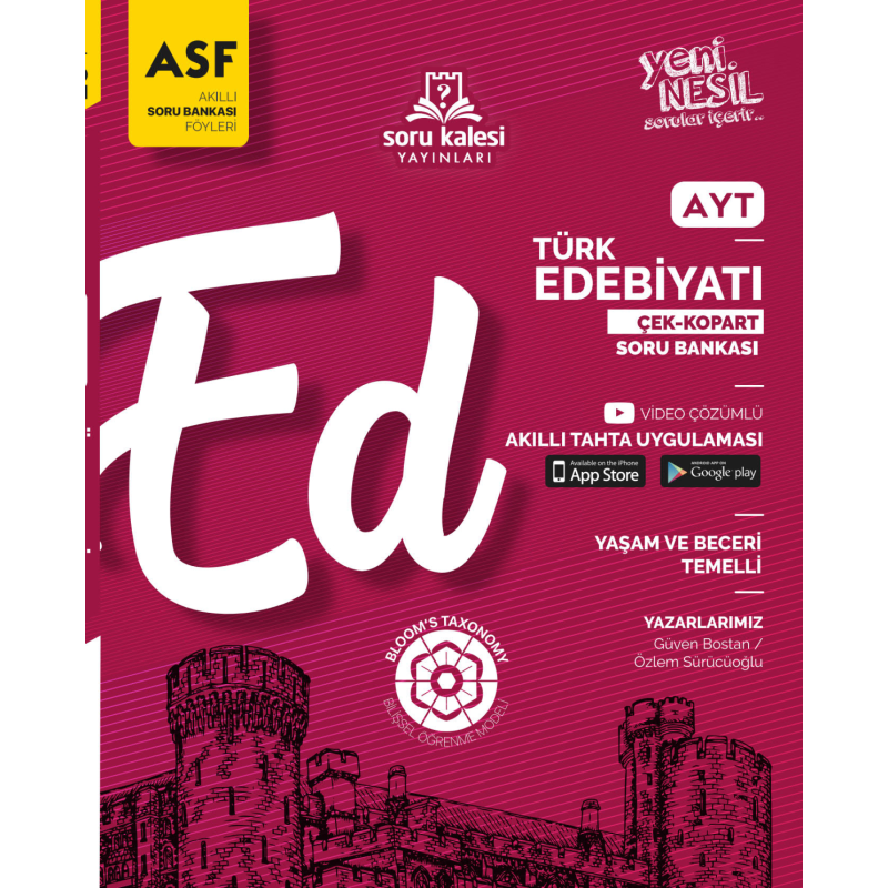 AYT Türk Edebiyatı Akıllı Soru Föyü Soru Kalesi Yayınları