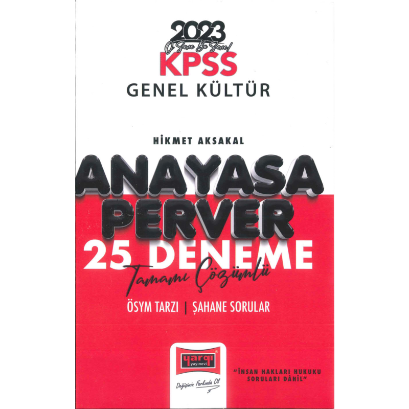 ANAYASA PERVER 25 DENEME TAMAMI ÇÖZÜMLÜ