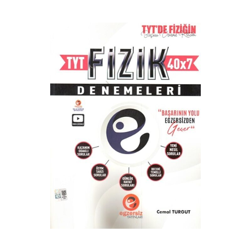 TYT Fizik 40 x 7 Denemeleri Egzersiz Yayınları