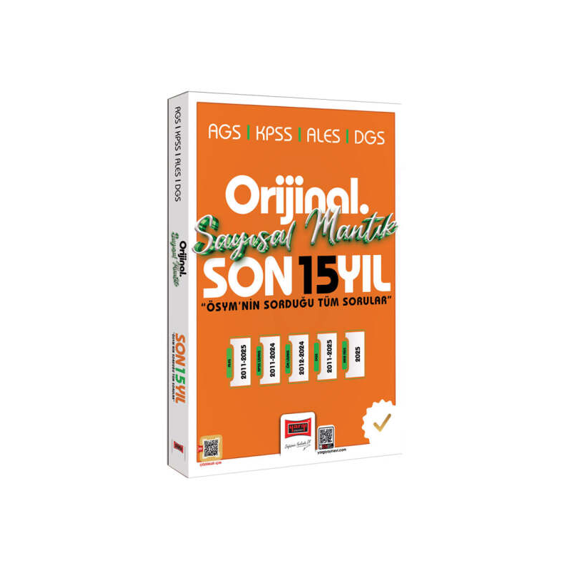 2026 KPSS MEB-AGS ALES DGS Sayısal Mantık Orijinal Çıkmış Sorular Son 15 Yıl Çözümlü Yargı Yayınları