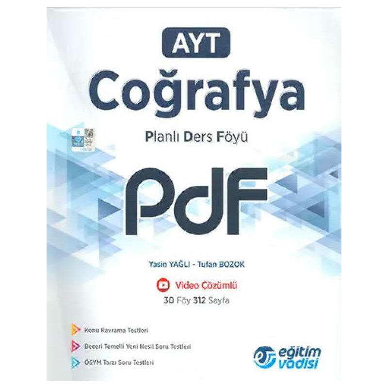 AYT Coğrafya Planlı Ders Föyü PDF Eğitim Vadisi Yayınları
