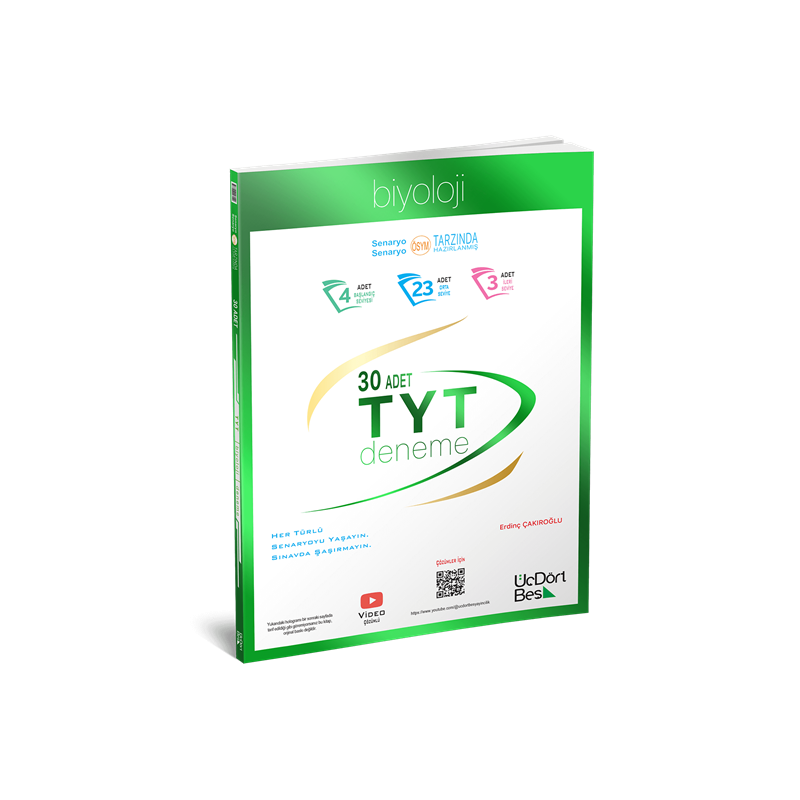 TYT Biyoloji 30lu Deneme Üç Dört Beş Yayınları