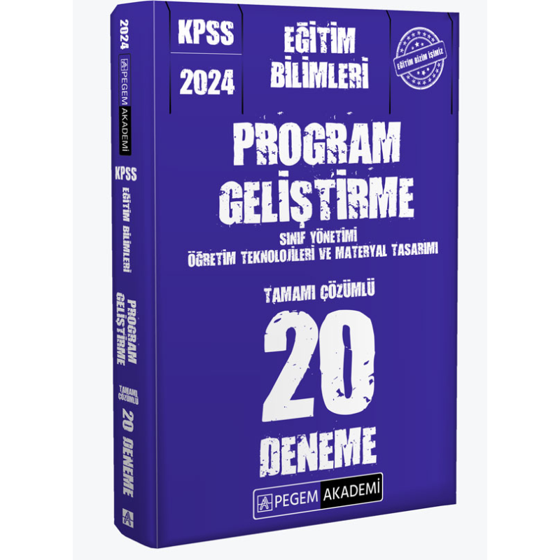 2024 KPSS Eğitim Bilimleri Program Geliştirme 20 Deneme