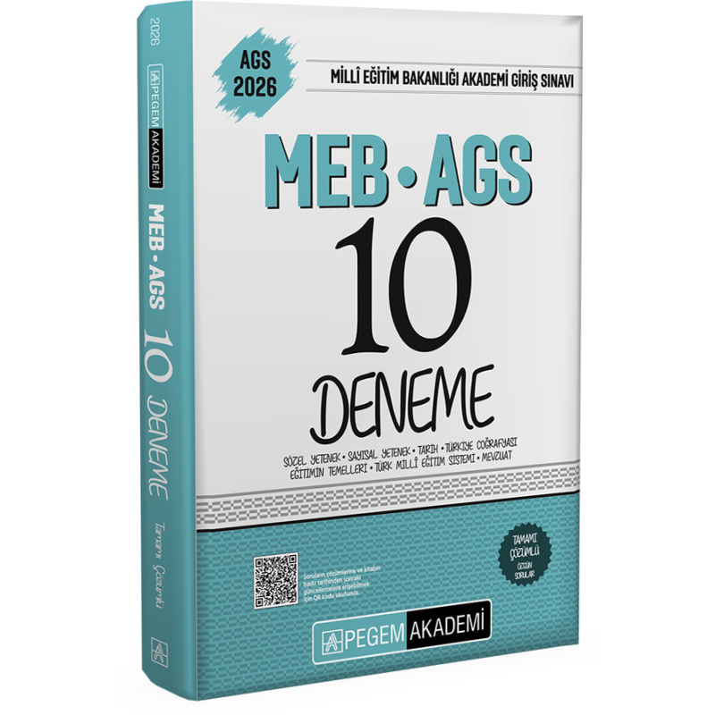 2026 MEB AGS Tamamı Çözümlü 10 Deneme Pegem Akademi Yayıncılık