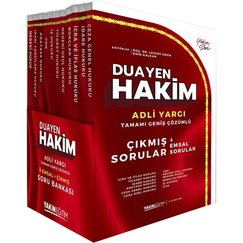 Duayen Hakim Çıkmış & Emsal Adli Yargı Soru Bankası Seti