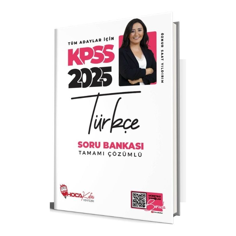 2025 KPSS Türkçe Tamamı Çözümlü Soru Bankası Hoca Kafası Yayınları
