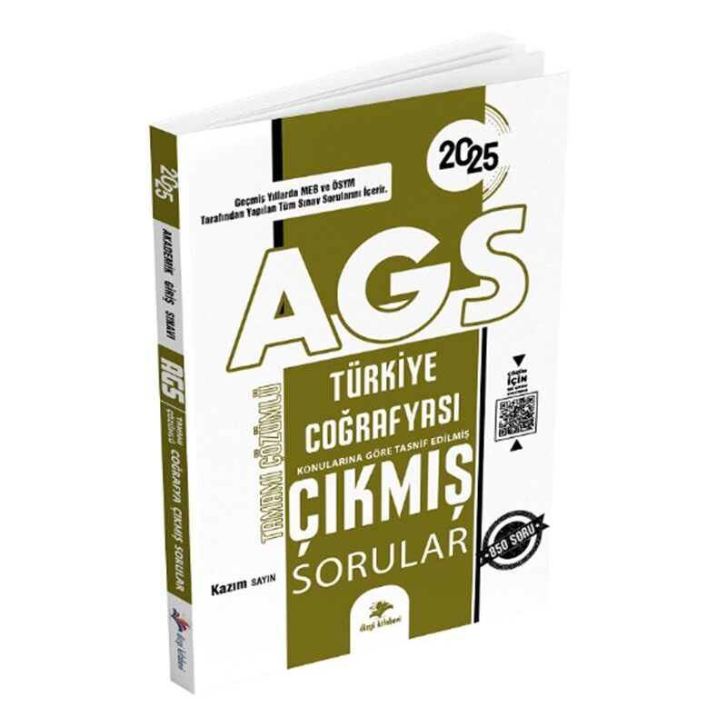 2025 MEB AGS Türkiye Coğrafyası Video Çözümlü Çıkmış Sorular Kazım Sayın Dizgi Kitap